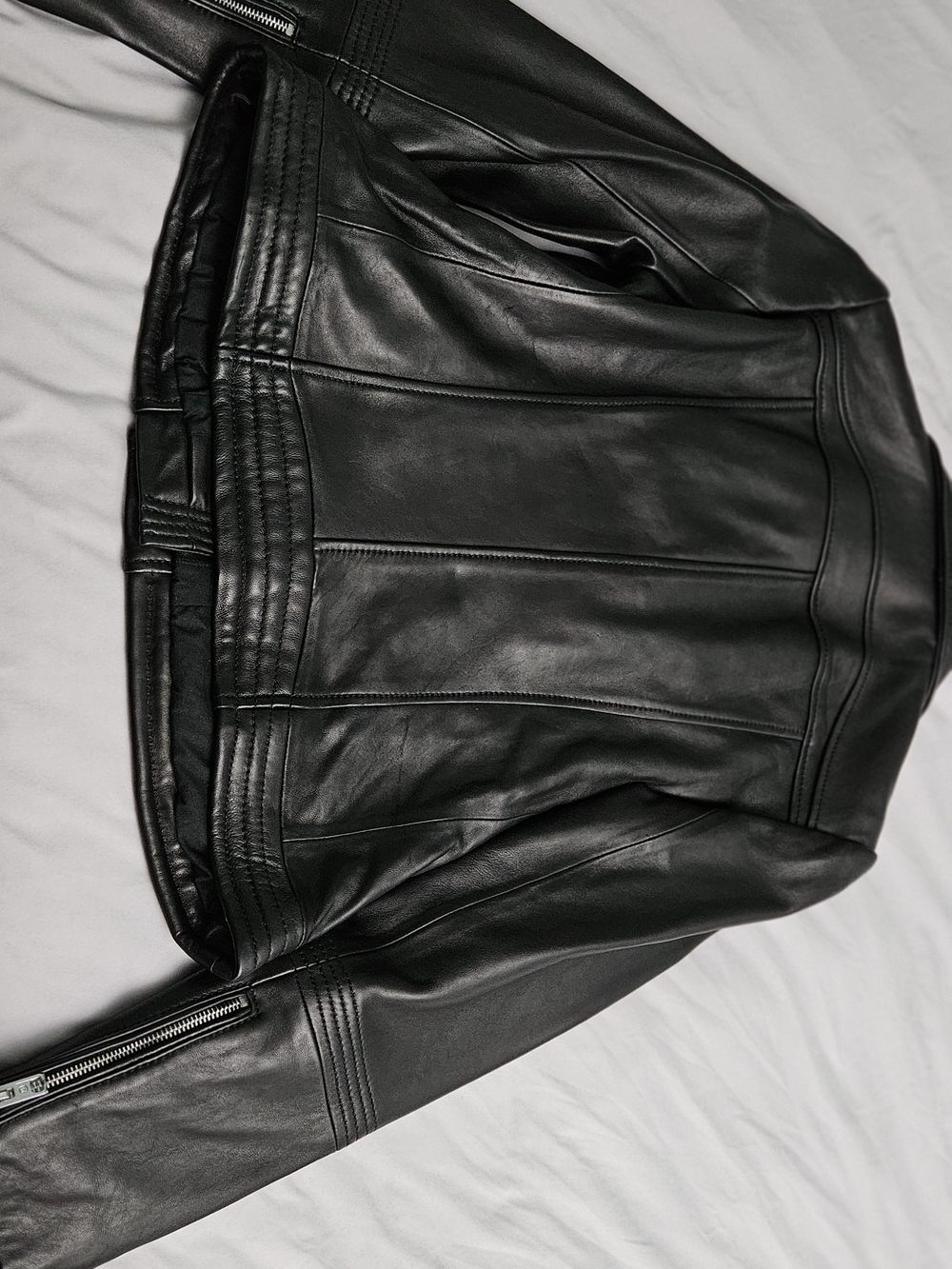 Michael Kors Black Leather Moto Jacket